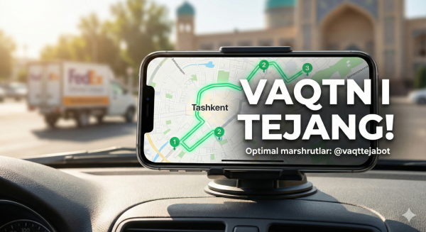 Logistika va yetkazib berish xizmatini avtomatlashtirish — @vaqttejabot keysi